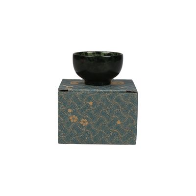 Gravureertype 100% Chinese natuurlijke Jade Bowl Donkergroene Jade Handgesneden Bowl Cup voor Home Decoration Verbetering