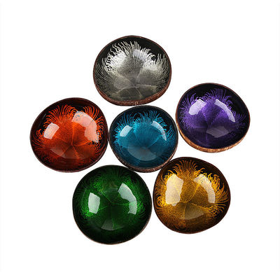 OEM/ODM Aanvaardbaar Natuurlijke Kokosmossen Schelp Bowl Design Ornament Lackeerde Kokosmossen van Regionaal Kenmerk