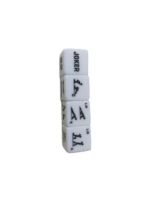 25mm Jade Six Sides Fitness Dice voor trainingen Sport Entertainment Games Verbeter je training