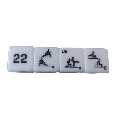 25mm Jade Six Sides Fitness Dice voor trainingen Sport Entertainment Games Verbeter je training