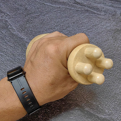 Spiermassage Champignon Cup Body Contour Roller voor Lymfatische Drainage Therapie Gua Sha Houten Trigger Point Massager Tool