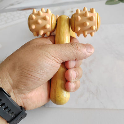 Lichaamsmassageapparatuur Zomer 2024 Trending Arrivals Handheld Massage Roller Oogmassage Roller Stick Hout 3D Roller Face Massager