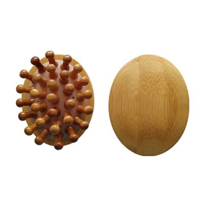 Lichaamspieren Bruin Populair Natuurlijke Bamboe Gua Sha Scalp Massage Airbag Kam Houten Guasha Gereedschap Hoofd Ontspan Massager Haar Gezondheidszorg Schoonheidsborstel