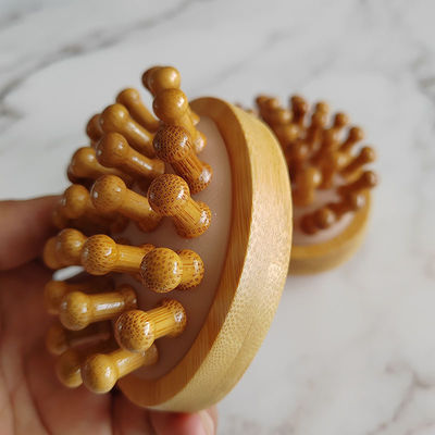 Lichaamspieren Bruin Populair Natuurlijke Bamboe Gua Sha Scalp Massage Airbag Kam Houten Guasha Gereedschap Hoofd Ontspan Massager Haar Gezondheidszorg Schoonheidsborstel