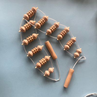 Body Massager 2024 aankomst Custom Logo And Packing Houten rugmassage Roller Tool Houten massager voor beuk