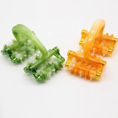 Huishoudelijke mode Orange Moon Rover Plastic Roller Massage Tool met handvat voor gezichtsmassageur Zelfverzorging Spa Relax Beauty