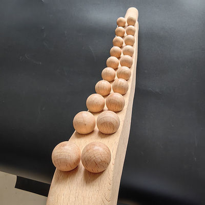 Gepersonaliseerd logo beschikbaard Houten Guasha Scraping Stick Roller Massager voor lichaamsmassage apparatuur en spier ontspanning