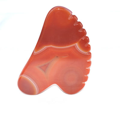 Gepersonaliseerd logo beschikbaard Natuurlijke Carnelian Facial Jade Guasha huidverzorgingsinstrument voor lichaamsmassage apparatuur behoeften