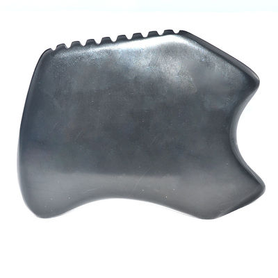 Speciale vorm Gua Sha Board Natuurlijke zwarte Bian Stone Schraper Tool voor gezichts- en lichaamsmassageapparatuur