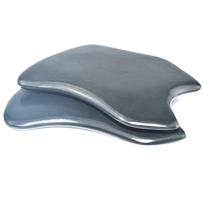 Speciale vorm Gua Sha Board Natuurlijke zwarte Bian Stone Schraper Tool voor gezichts- en lichaamsmassageapparatuur