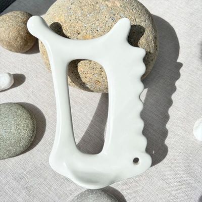 Ceramische Gua Sha Massage Tool voor Lymfatische Drainage Jawline Sculptor Body Massager Huidverzorgingsgereedschappen Guasha Functie Keramiek