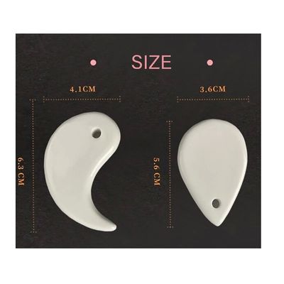 Traditionele keramische Gua Sha Board Body Massage Tool voor anti-aging en lichtgevende huid
