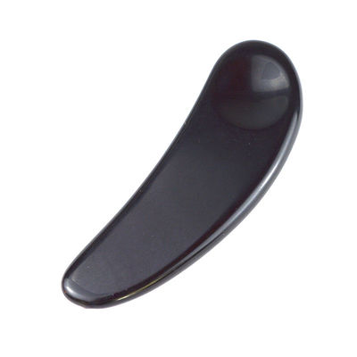 2024 aankomst Zwart Obsidian Oog Gua Sha Lepel Gezichtsmassageur Guasha Gereedschap voor Gezicht Gepersonaliseerd logo Geaccepteerd