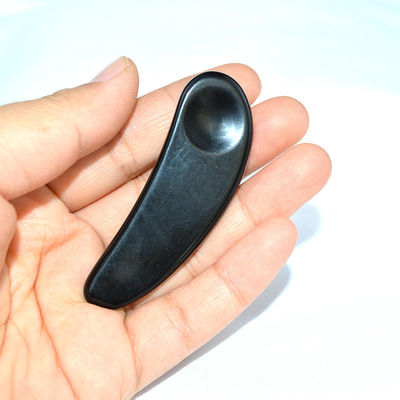 2024 aankomst Zwart Obsidian Oog Gua Sha Lepel Gezichtsmassageur Guasha Gereedschap voor Gezicht Gepersonaliseerd logo Geaccepteerd