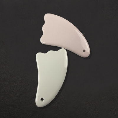 2024 Design Multi Function Unieke Keramiek Guasha Schrapen Gezichtslichaam Gua Sha Massager voor gezicht en lichaam verjonging