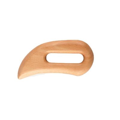 Body Self Skin Care Spa Gezichtslifting Schoonheidssalon Houten Gua Sha Massage Tool met Custom Logo en Bruine Kleur