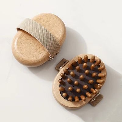 Handheld Beech Wood Gua Sha Brush voor huishoudelijke massage Dredge Meridians en verbeteren huidverzorging routine thuis