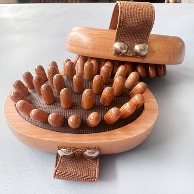 Handheld Beech Wood Gua Sha Brush voor huishoudelijke massage Dredge Meridians en verbeteren huidverzorging routine thuis