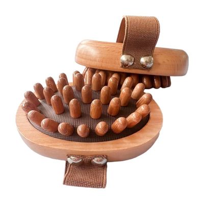 Handheld Beech Wood Gua Sha Brush voor huishoudelijke massage Dredge Meridians en verbeteren huidverzorging routine thuis