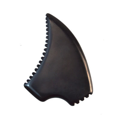 Spiermassage Functie Driehoekige vorm Natuurlijke zwarte Bian Steen Gua Sha Schraapbord voor gezichts- en lichaamsmassage Spa