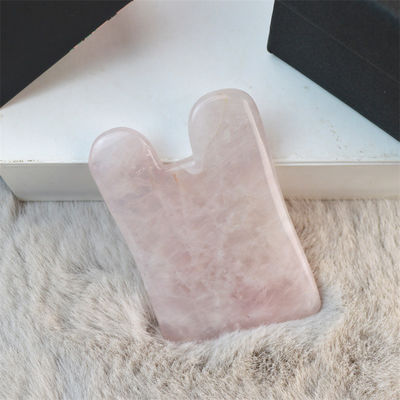 Rose Quartz Gua Sha Massage Tool voor zelfverzorging Spa Gezichtslifting Schoonheidsapparatuur Lichaammassage Custom Logo