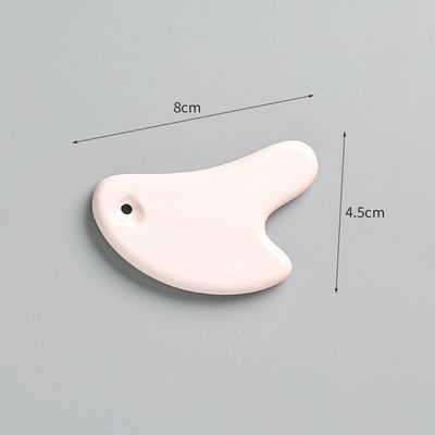 Zelfverzorging Spa Gezichtslifting Schoonheidssalon Apparatuur Hartvorm Mini Massage Keramische Gua Sha Gereedschap voor Gezichtsmassageur
