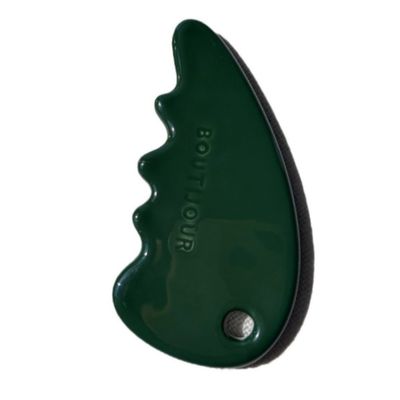 Gezichtsmassage Gua Sha Stone in groene kleur voor zelf huidverzorging en schoonheidssalon