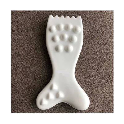 Keramische Gua Sha gezichtsmassager Tool Customized Logo Guasha Board voor gezichtslichaam Huid SPA Acupunctuur massage