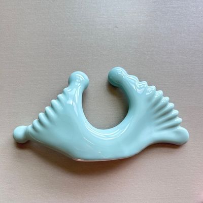 Gepersonaliseerd logo beschikbaard Keramisch Guasha-gereedschap voor bestseller Guasha-massage Gezichtsmassage Handopnames Verlichting na het sporten