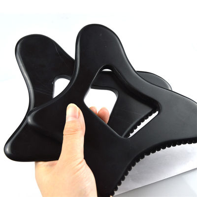 Lichaamsmassage 2024 100% natuurlijke zwarte Bianstone Massage Guasha Tools Gezichtsmassage Jade Guasha Stone Board