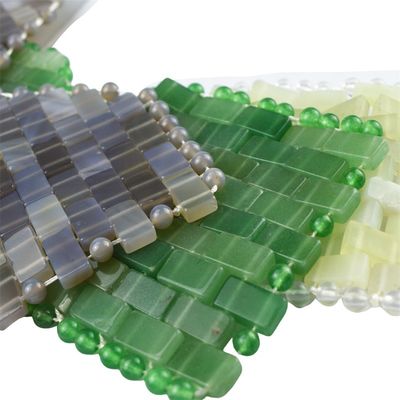 Grijze jade steen oogmasker voor massagetools en genezende stenen agaat gezicht masker