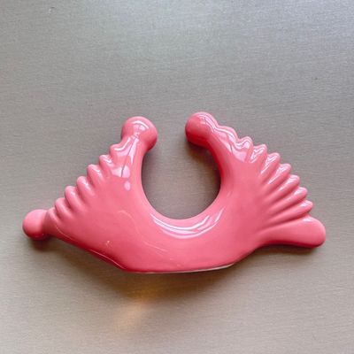 Gepersonaliseerd logo beschikbaard stijl dubbele hoofdmassage keramische gua sha gereedschap voor lichaam nek gezicht zelf huidverzorging gezichtsspa