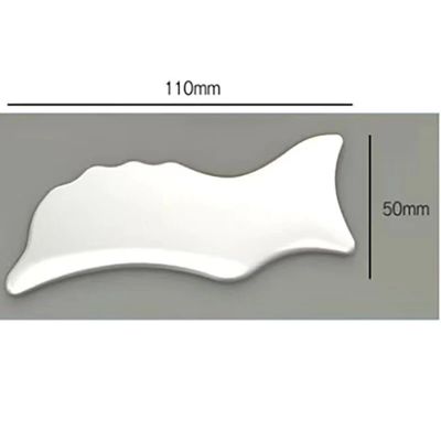 110 * 50mm keramische Guasha-tool voor lichaamsverzorging Gezichtsmassagebord om hoofd-hals-rugpijn en meer te verminderen