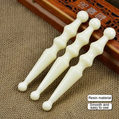 Massage Pen Natuurlijke Hars Voetmassageur Stick Back Acupunctuur Chinese Geneeskunde Guasha Schoonheidsinstrument voor Gezichtsmassage