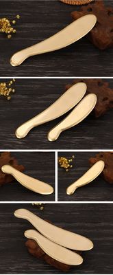 Hot Brass Guasha Scraping Massage Tools Metalen Gua Sha Tools Voor Spa Met Customized Logo Beschikbaar Plain