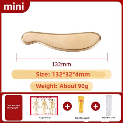 Hot Brass Guasha Scraping Massage Tools Metalen Gua Sha Tools Voor Spa Met Customized Logo Beschikbaar Plain