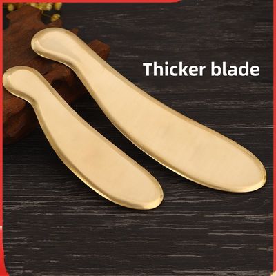 Natuurlijke Messing Metaal Gua Sha Schraapbord Guasha Gezicht Spa Massager Meridian Massage Huidverzorging Schoonheidstool voor lichaamsspieren