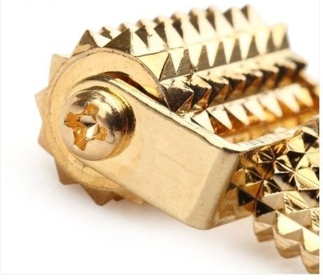 Lichaamsmassageapparatuur Spikey Brass handmatig Acupressure Reflexologie Stick voor gezondheid en weefselmassage