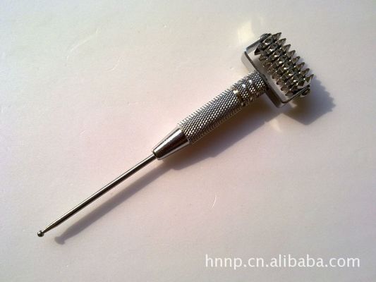 Lichaamsmassageapparatuur Spikey Brass handmatig Acupressure Reflexologie Stick voor gezondheid en weefselmassage