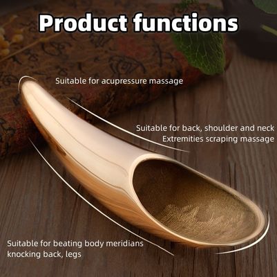 Ervaar de kracht van Gua Sha Schrapen Hoorn Body Tool Messing Guasha voor gezichts- en lichaamsspiermassage Verminderen van cellulitis