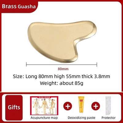 Lichaamsspieren Messing Schrapergereedschap voor gezichtsmassage Detox Gezondheidszorg Koper GuaSha Board Verlichting van vermoeidheid Cellulitis Massager