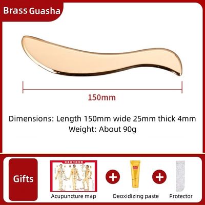 Body Massage Gua Sha Tool Kit Messing Plaat Schrapen Massage Concave Shape Board voor nek rug en benen