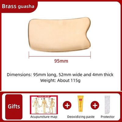 Messing Gua Sha Tool Koper Guasha Schrapen Massage Tool voor spiermassage littekenweefsel Tool IAS TM Tools Fascia Scraper