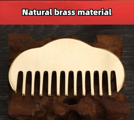 Gezichtsschraper 100% Brass Gua Sha Comb voor bloedcirculatie en massage