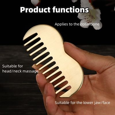Messing Gua Sha Scalp Massage Kam Populaire Producten 2024 Koper Guasha Acupressure punt Massager Gereedschap Schraper Apparaat