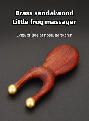 Lichaamsgezondheid Massage Functie Messing Sandelhout Handleiding Acupressure Reflexologie Massage Guasha Tool Voor oog, neus en oren