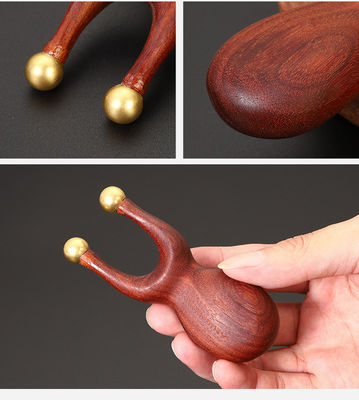 Lichaamsgezondheid Massage Functie Messing Sandelhout Handleiding Acupressure Reflexologie Massage Guasha Tool Voor oog, neus en oren
