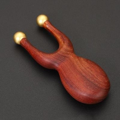 Lichaamsgezondheid Massage Functie Messing Sandelhout Handleiding Acupressure Reflexologie Massage Guasha Tool Voor oog, neus en oren
