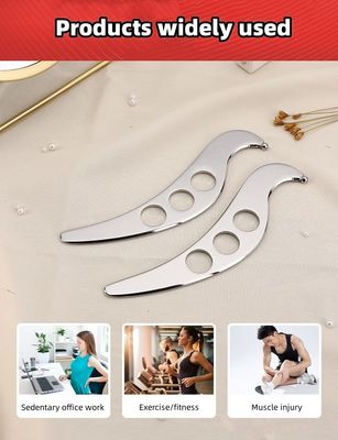 Stainless steel schraapplank voor effectieve spiermassage en spanningsverlichting