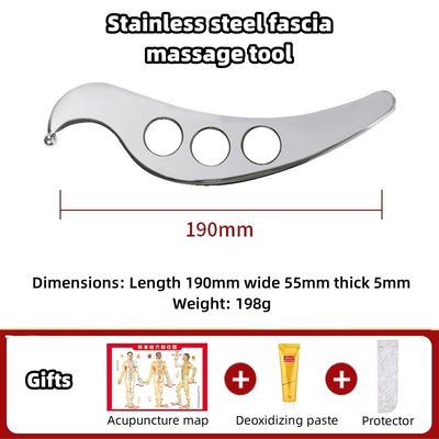 Stainless steel schraapplank voor effectieve spiermassage en spanningsverlichting